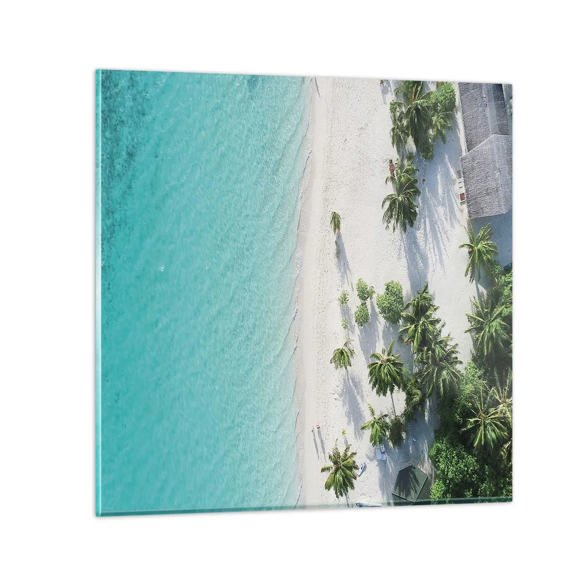 Impression sur verre - Image sur verre - Vacances au paradis - 40x40 cm