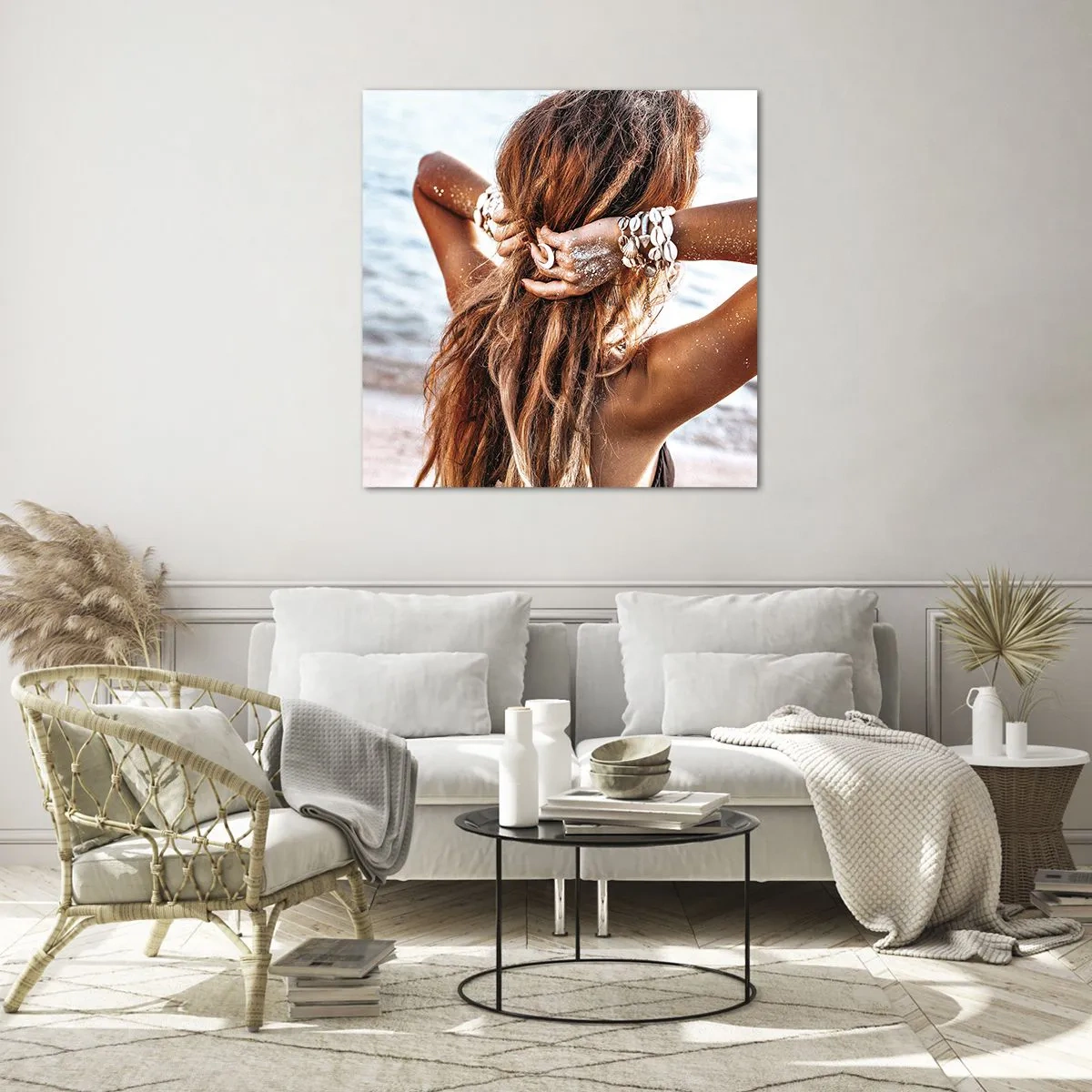 Impression sur verre - Image sur verre - La soeur de l'eau et du soleil - 60x60 cm