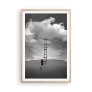 Affiche dans un chêne clair - Poster - Tout est possible - 61x91 cm