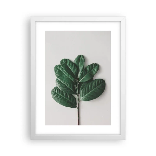 Affiche dans un cadre blanc - Poster - Dessin de la nature elle-même - 30x40 cm