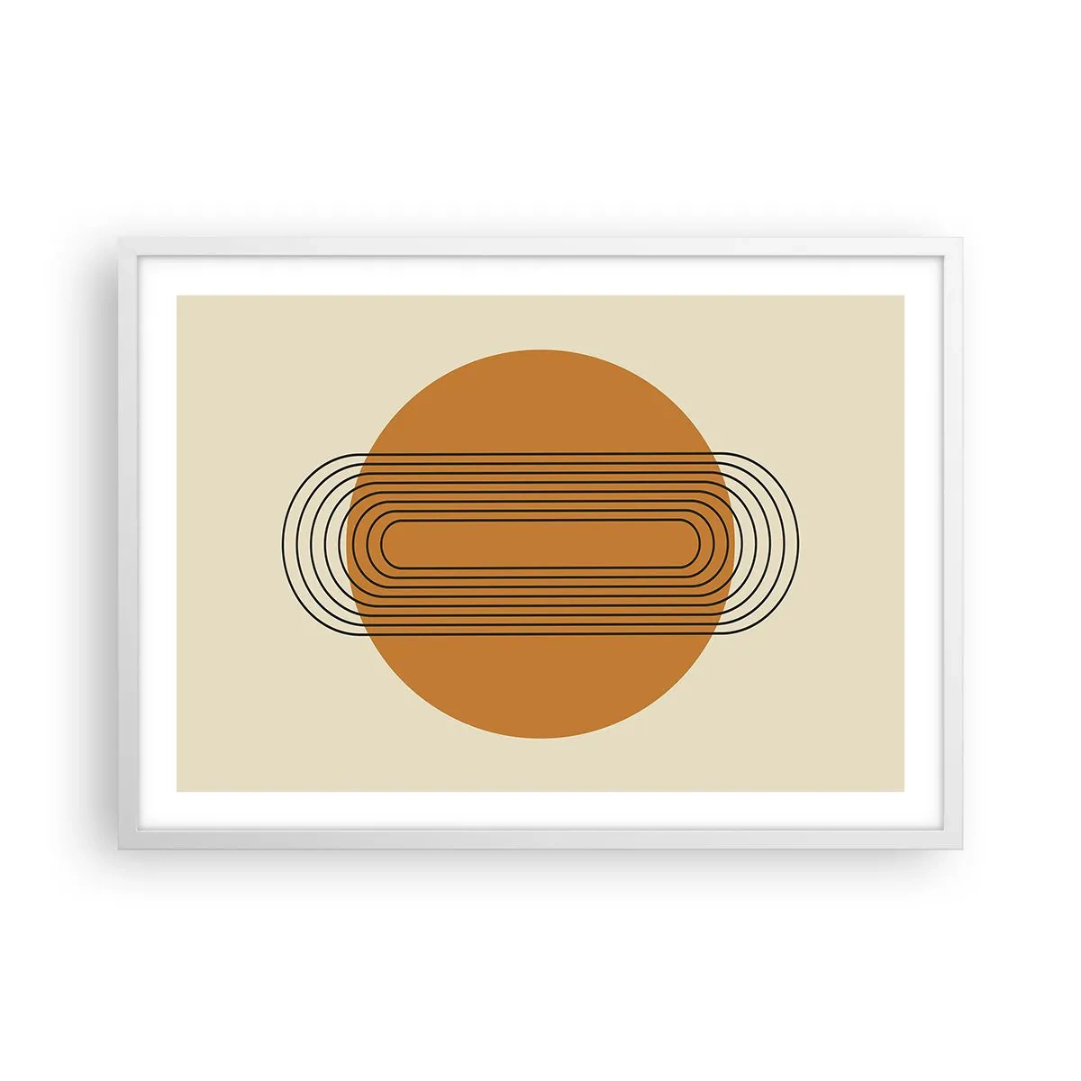 Affiche dans un cadre blanc - Poster - Plan idéal - 70x50 cm