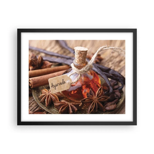 Affiche dans un cadre noir - Poster - Vers l'unité du corps et de l'esprit - 50x40 cm