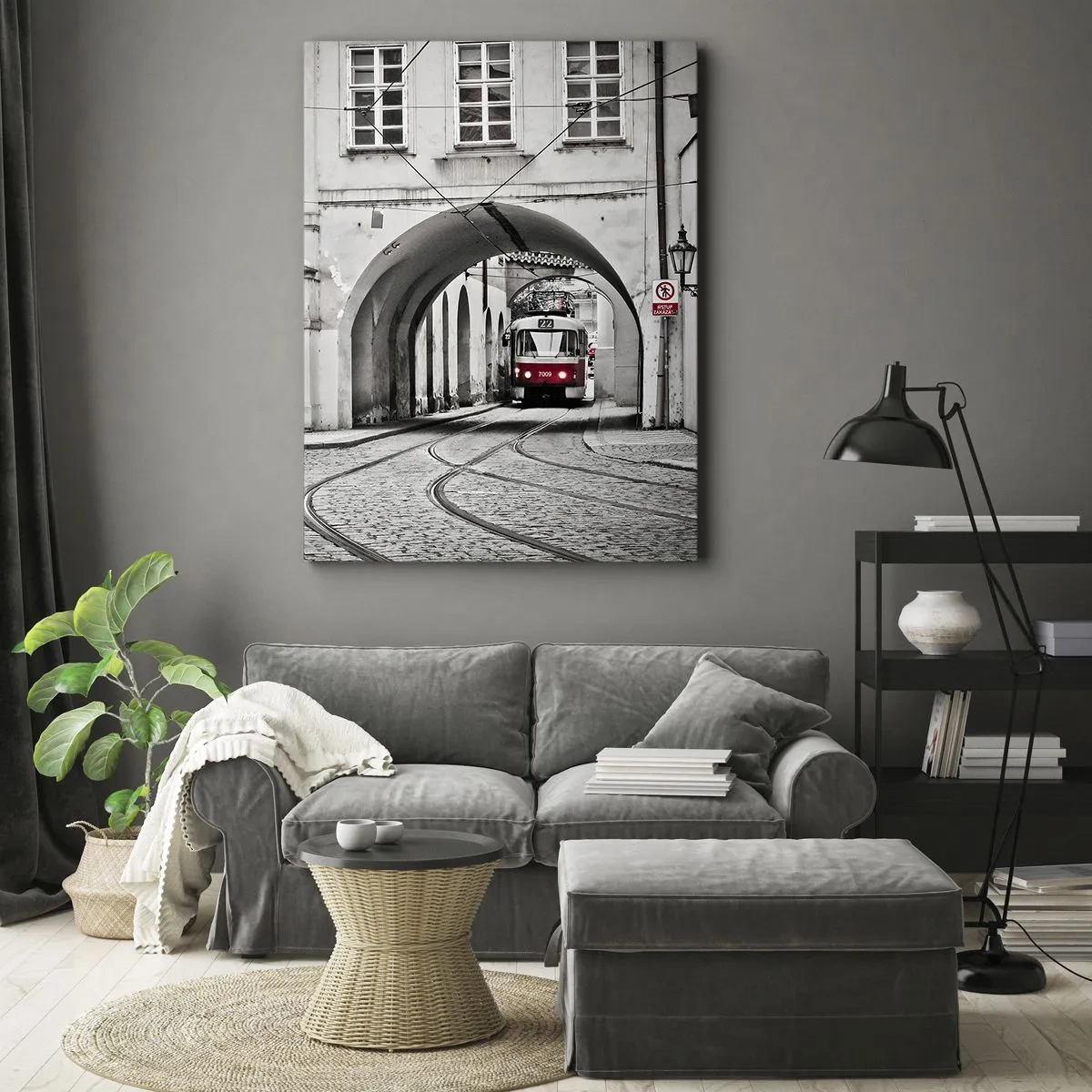 Impression sur toile - Image sur toile - Dans le labyrinthe de la ville - 45x80 cm