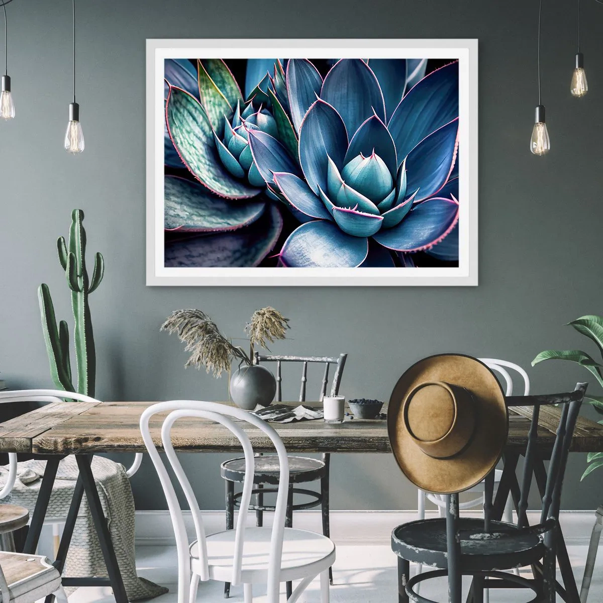 Affiche dans un cadre blanc - Poster - Force vital - 91x61 cm