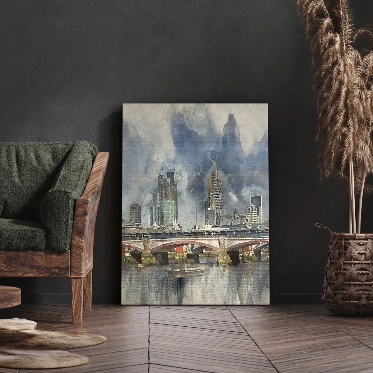 Impression sur toile - Image sur toile - Londres dans toute sa splendeur - 45x80 cm