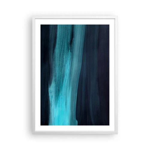 Affiche dans un cadre blanc - Poster - Suivez le courant - 50x70 cm