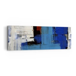 Impression sur toile - Image sur toile - Secret de bleu - 90x30 cm