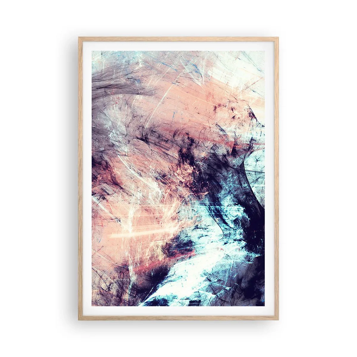 Affiche dans un chêne clair - Poster - Sentir le vent - 70x100 cm