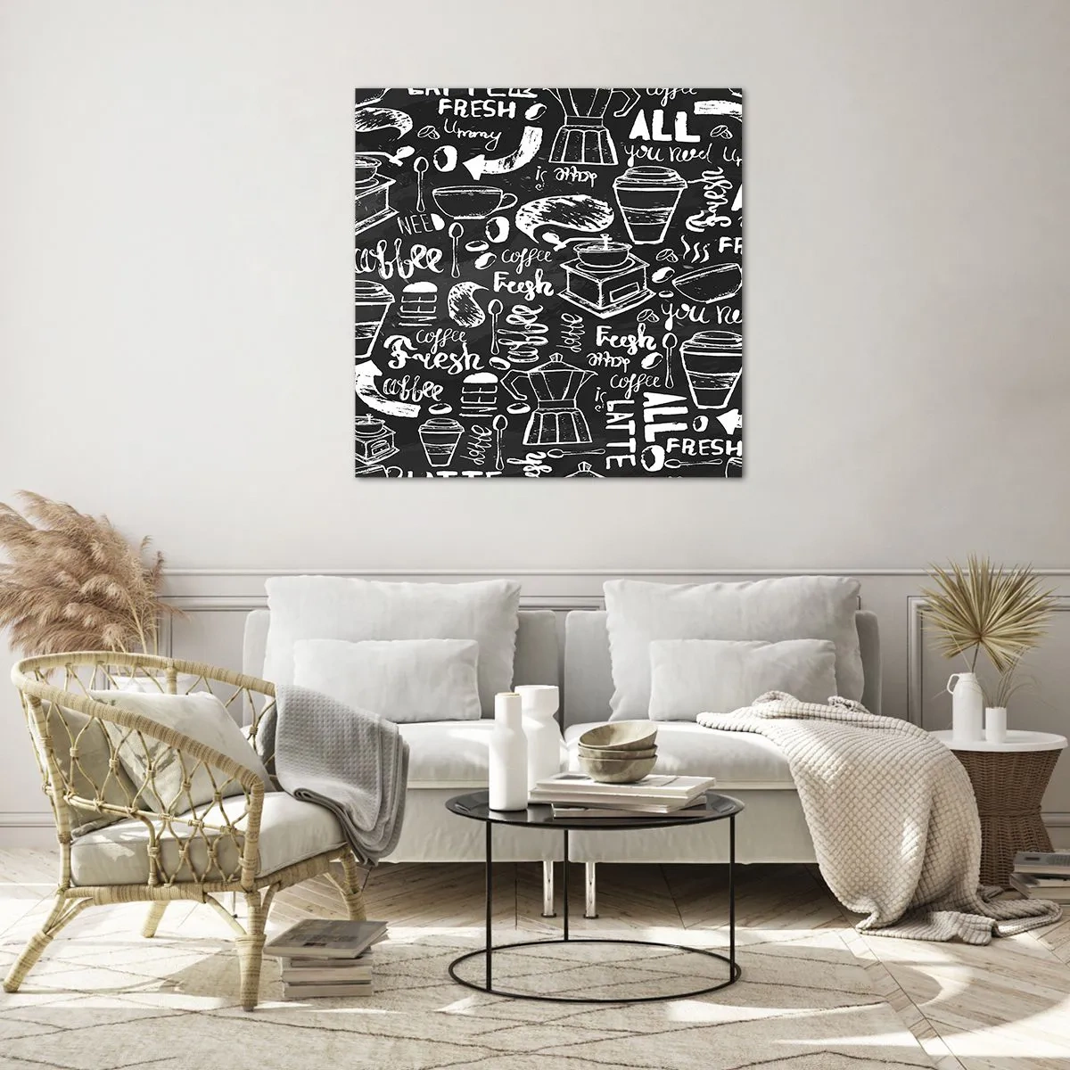 Impression sur verre - Image sur verre - Tout ce dont tu as besoin c'est… - 50x50 cm