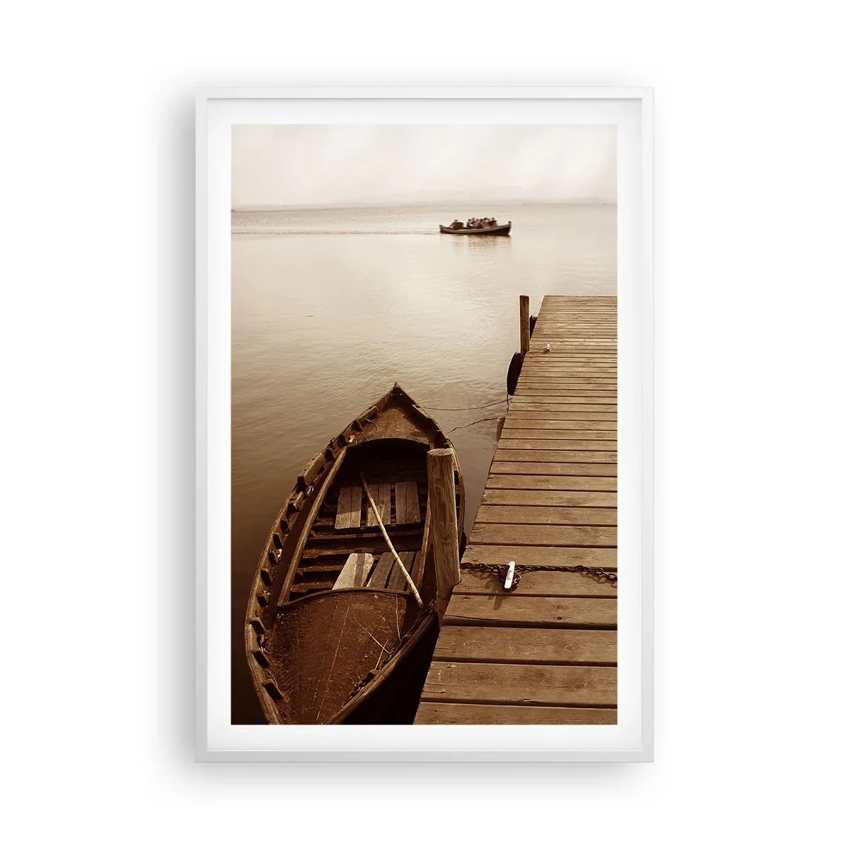 Affiche dans un cadre blanc - Poster - Le grand silence - 61x91 cm