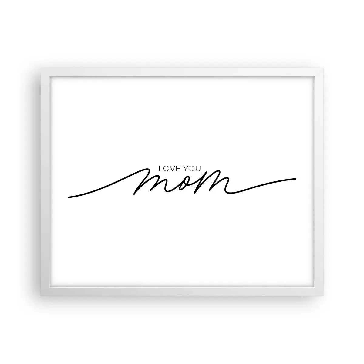 Affiche dans un cadre blanc - Poster - Grand chamboulement - 50x40 cm