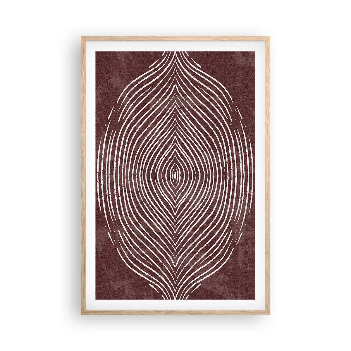 Affiche dans un chêne clair - Poster - L'espace parle - 61x91 cm