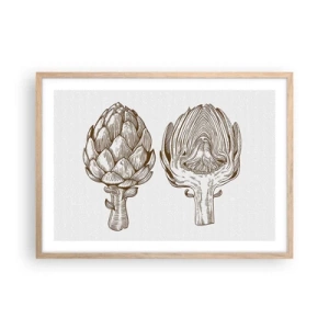 Affiche dans un chêne clair - Poster - Leçon d’anatomie - 70x50 cm