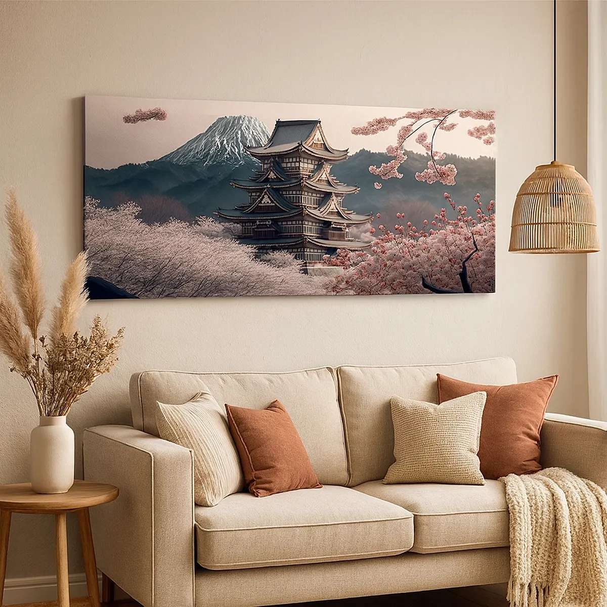 Impression sur toile - Image sur toile - Le pays des cerisiers en fleurs - 30x30 cm