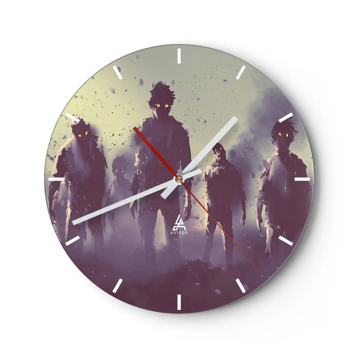 Horloge murale - Pendule murale - Fais attention! Ils arrivent - 40x40 cm