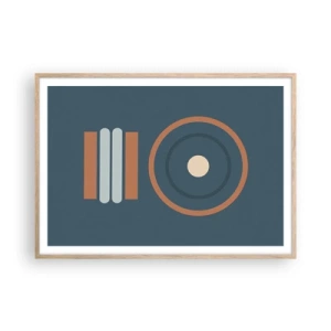 Affiche dans un chêne clair - Poster - Essence des choses - 100x70 cm