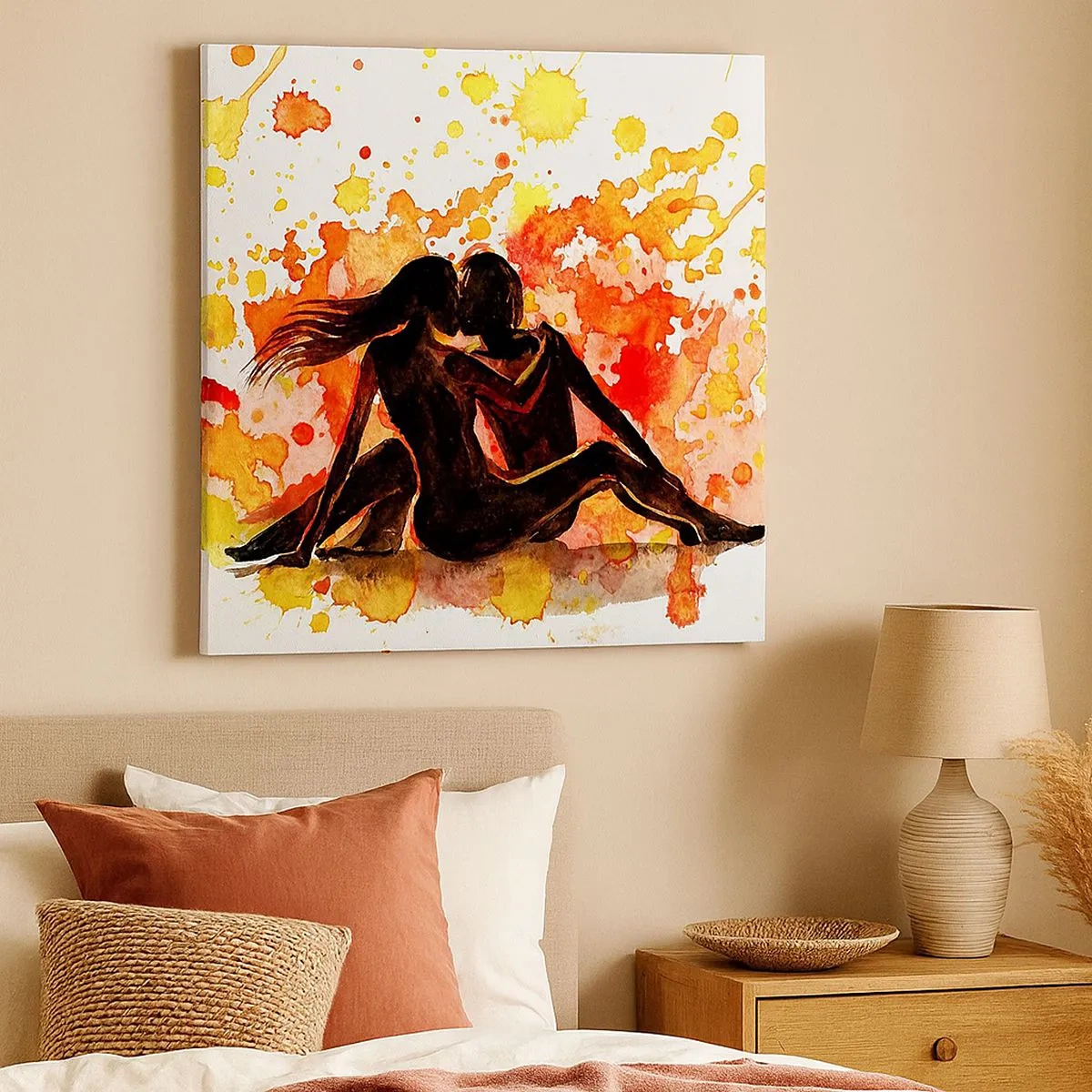 Impression sur toile - Image sur toile - Et la lumière fut - 30x30 cm