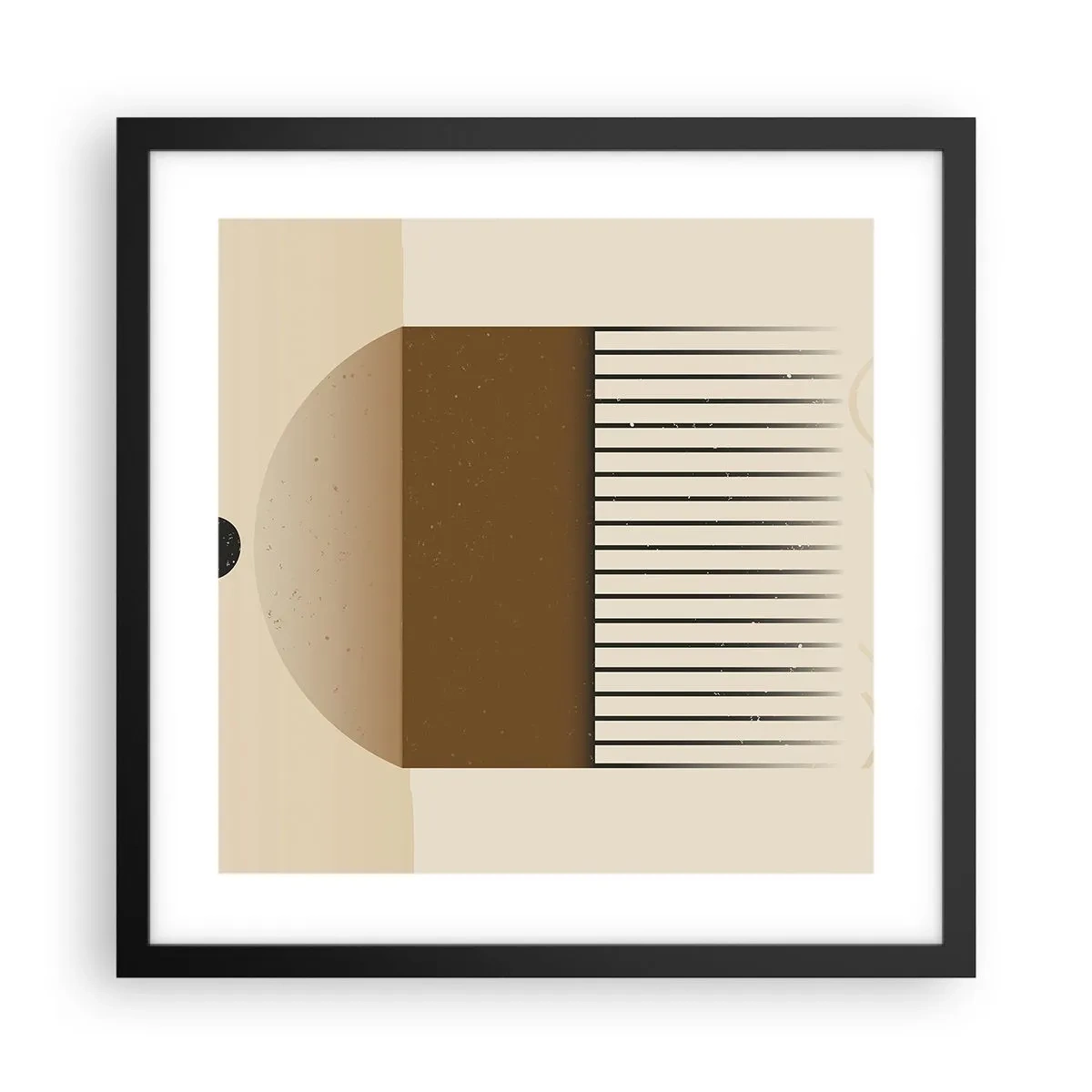 Affiche dans un cadre noir - Poster - Différents états - 40x40 cm