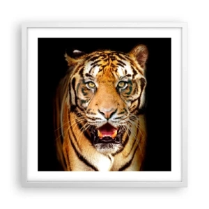 Affiche dans un cadre blanc - Poster - Le coeur sauvageon - 50x50 cm