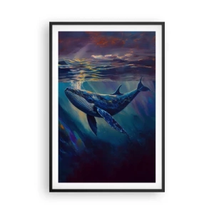 Affiche dans un cadre noir - Poster - Bienvenue dans mon monde - 61x91 cm