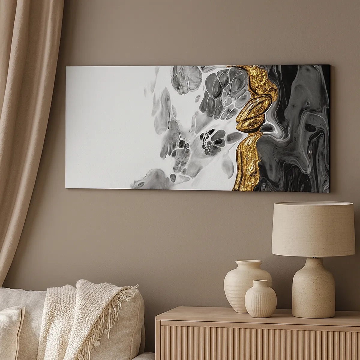 Impression sur toile - Image sur toile - Composition organique - 30x30 cm