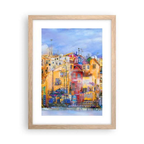 Affiche dans un chêne clair - Poster - Nous sommes ensemble - 30x40 cm