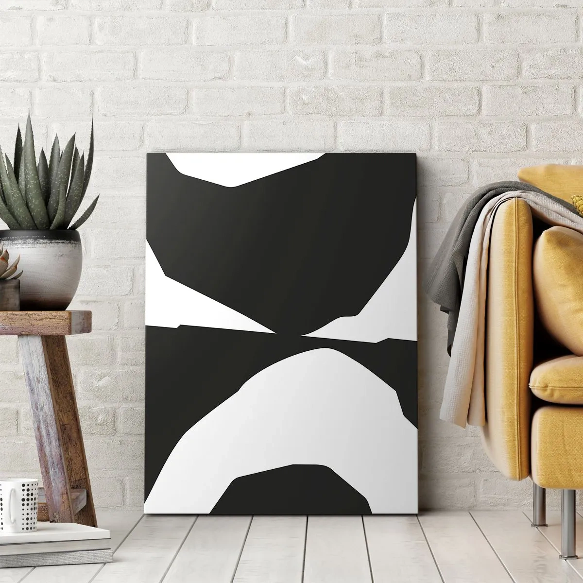 Impression sur toile - Image sur toile - Positif négatif - 55x100 cm