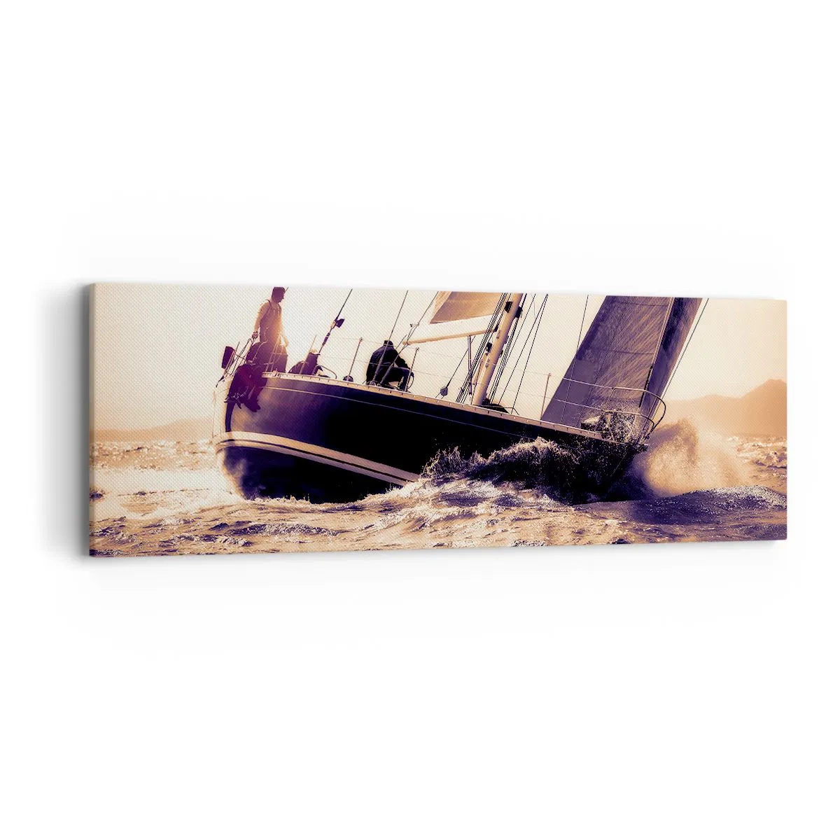 Impression sur toile - Image sur toile - Navigue, marin - 90x30 cm