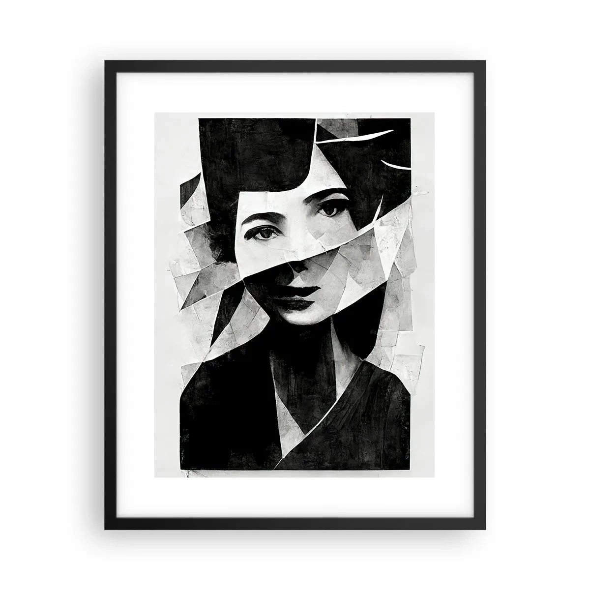 Affiche dans un cadre noir - Poster - Vraiment ce que tu es… - 40x50 cm