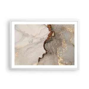 Affiche dans un cadre blanc - Poster - Aux frontières des couleurs - 70x50 cm