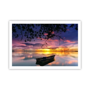 Affiche - Poster - "Tu sembles suspendu au milieu du ciel..." - 91x61 cm