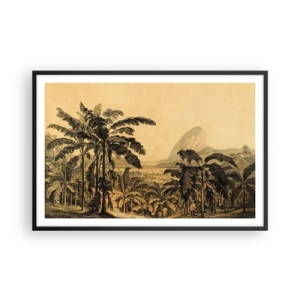Affiche dans un cadre noir - Poster - Dans un climat colonial - 91x61 cm