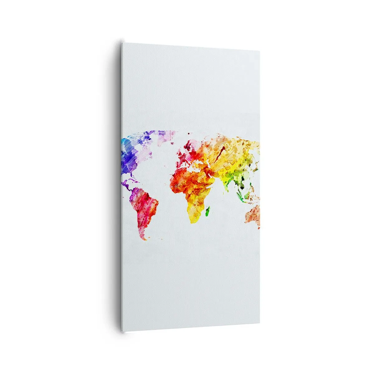 Impression sur toile - Image sur toile - Toutes les couleurs du monde - 65x120 cm