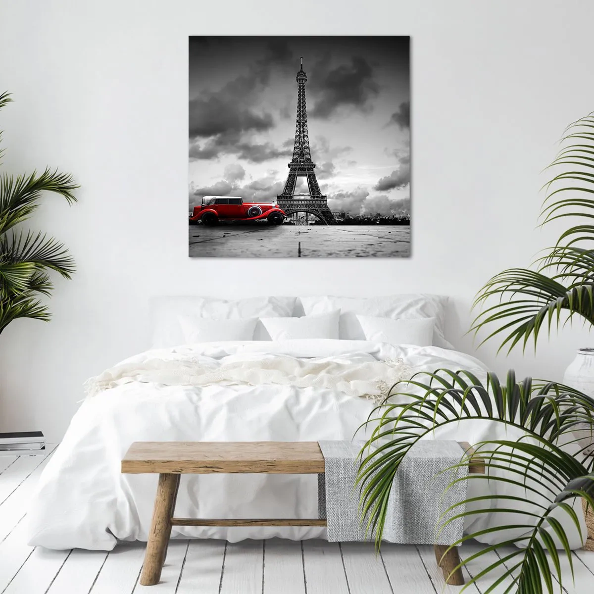 Impression sur toile - Image sur toile - Il n'y a pas si longtemps à Paris - 70x70 cm