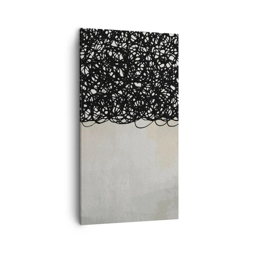 Impression sur toile - Image sur toile - Abstraction turbulente - 45x80 cm