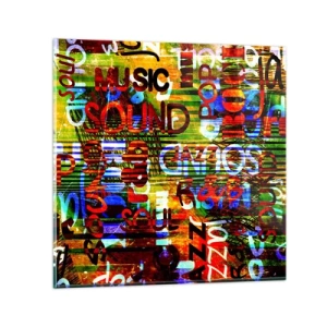 Impression sur verre - Image sur verre - Toutes les nuances du son - 60x60 cm
