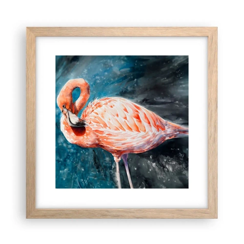 Affiche dans un chêne clair - Poster - Décoratif par nature - 30x30 cm