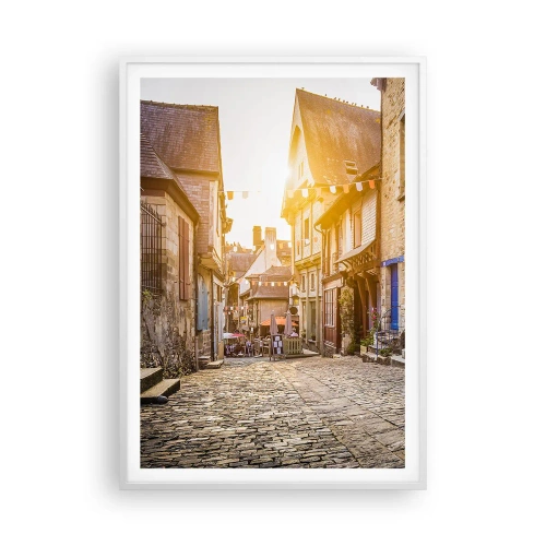 Affiche dans un cadre blanc - Poster - Aux confins du monde - 70x100 cm