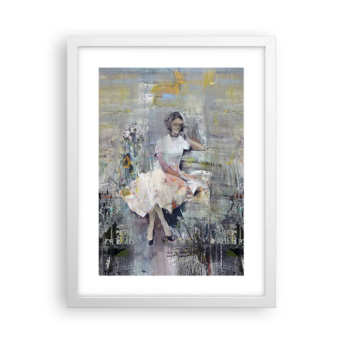 Affiche dans un cadre blanc - Poster - Classique et moderne - 30x40 cm