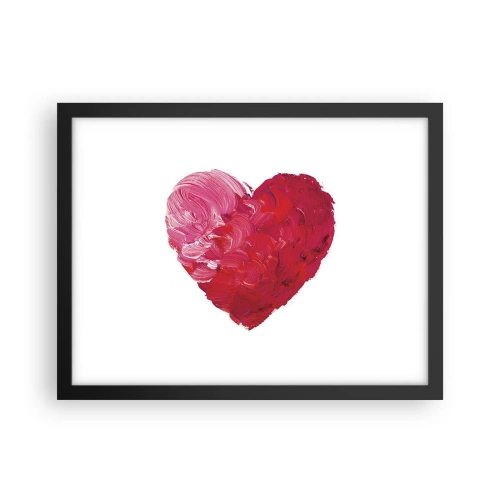Affiche dans un cadre noir - Poster - All you need is love - 40x30 cm