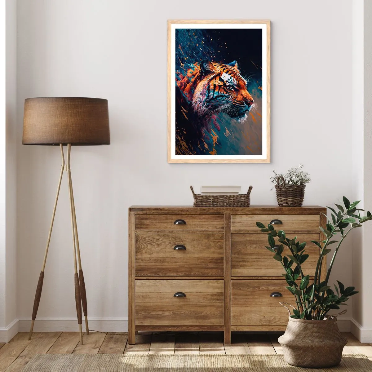 Affiche dans un chêne clair - Poster - Beauté sauvage - 70x100 cm