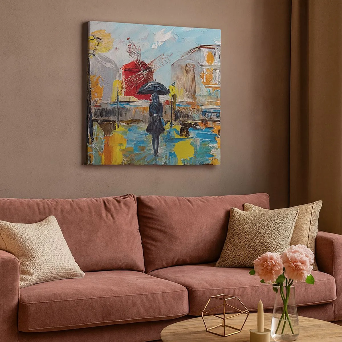 Impression sur toile - Image sur toile - Légende parisienne - 30x30 cm