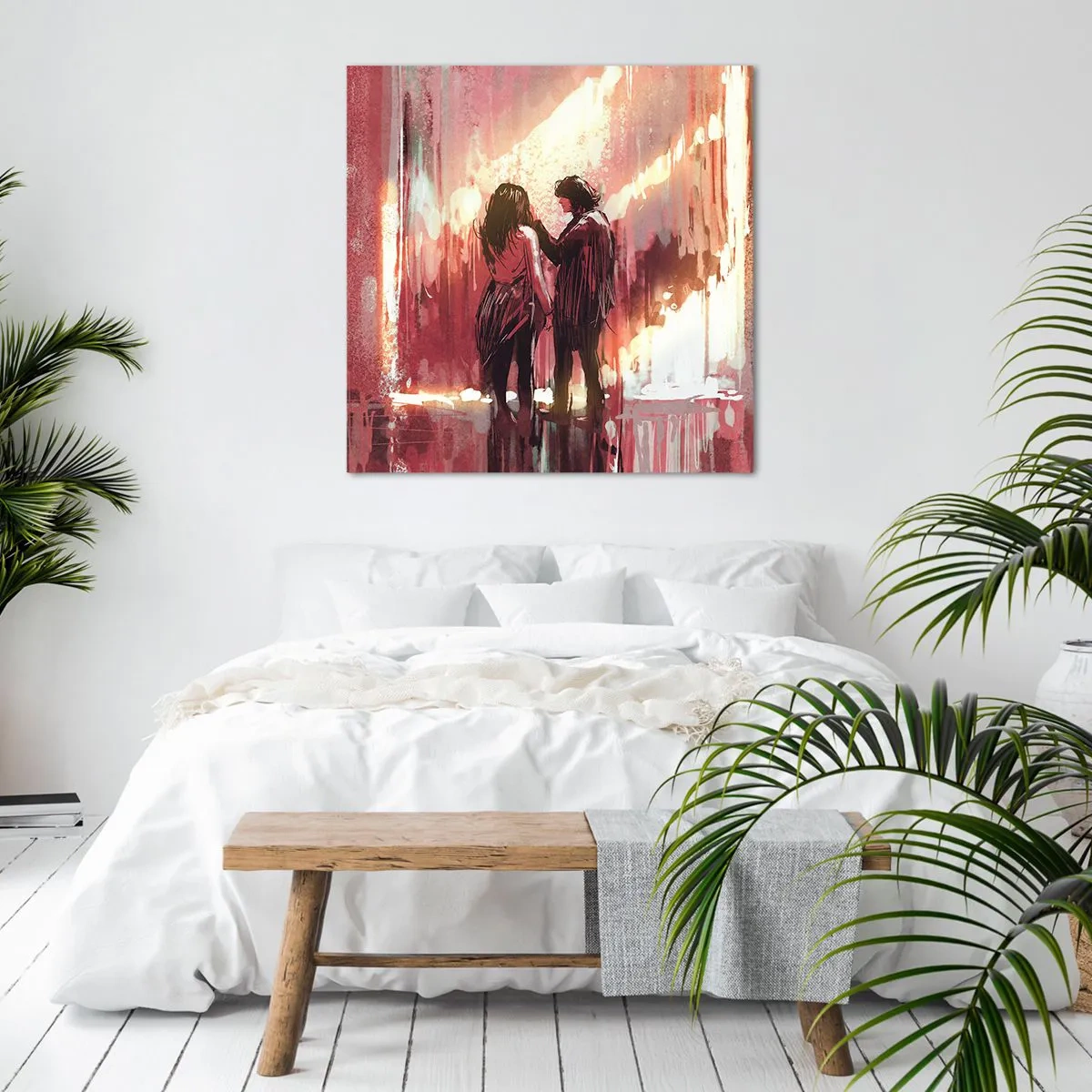 Impression sur toile - Image sur toile - L'éternel spectacle de l'amour - 30x30 cm