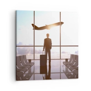 Impression sur toile - Image sur toile - Vous avez le temps, ralentissez - 50x50 cm