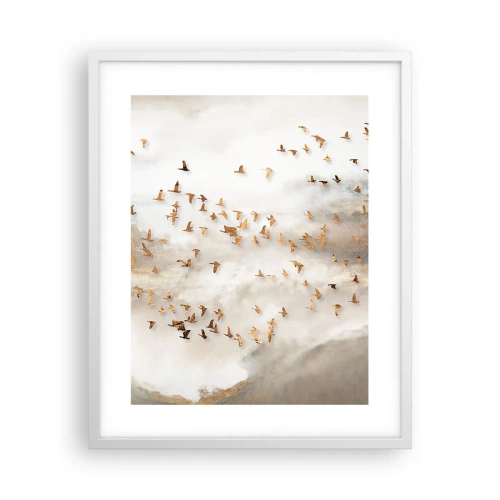 Affiche dans un cadre blanc - Poster - Il est l'heure… - 40x50 cm