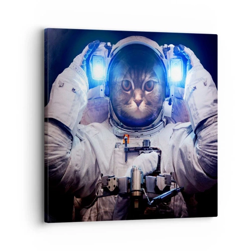 Impression sur toile - Image sur toile - Houston, vous avez un problème - 30x30 cm