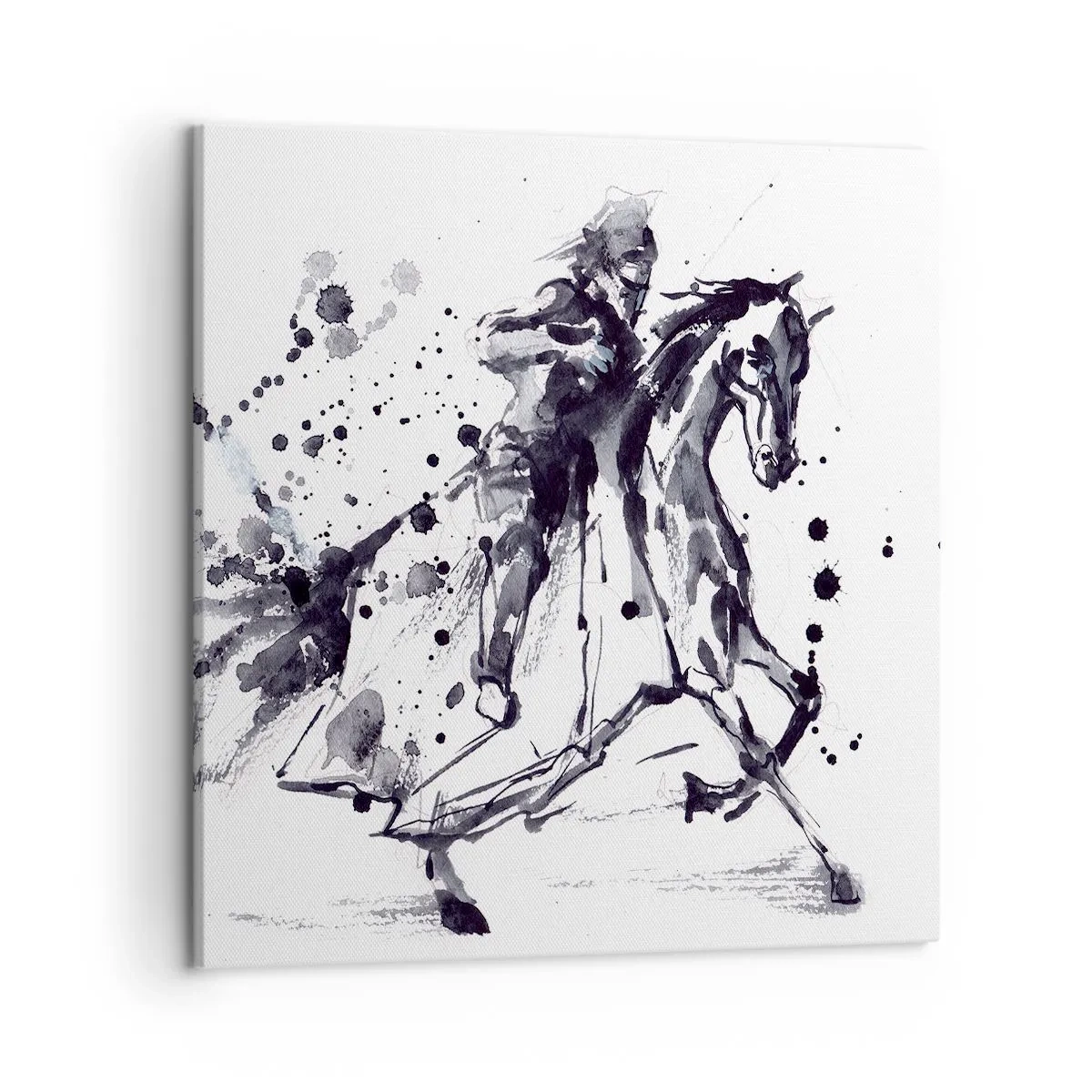 Impression sur toile - Image sur toile - Chevalier noir - 50x50 cm