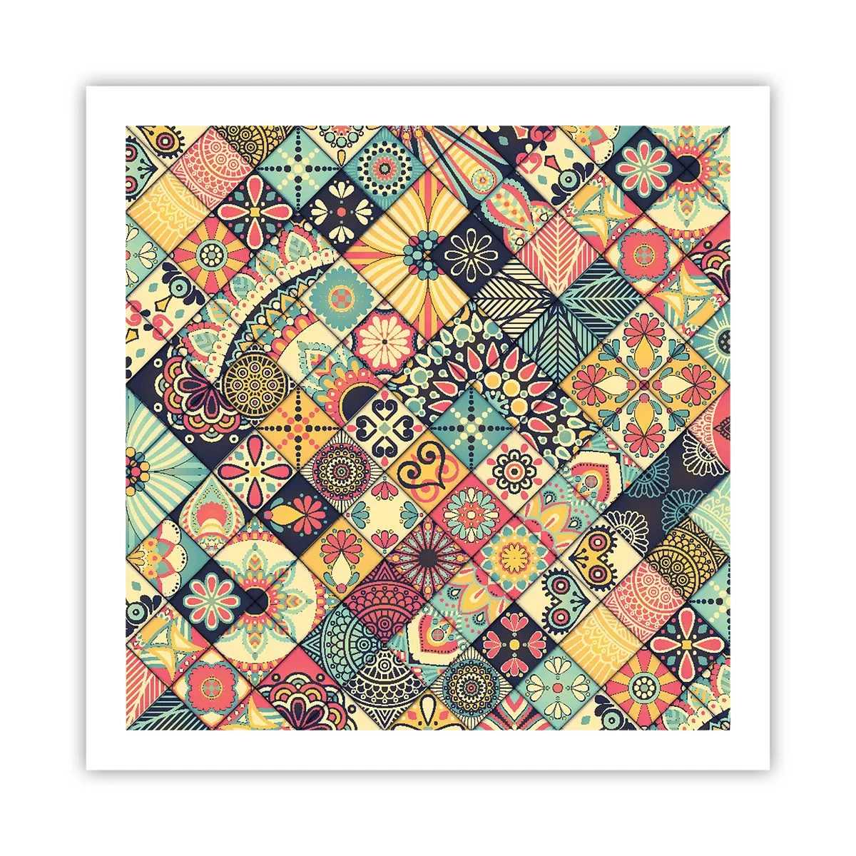 Affiche - Poster - Ambiance marocaine - 60x60 cm