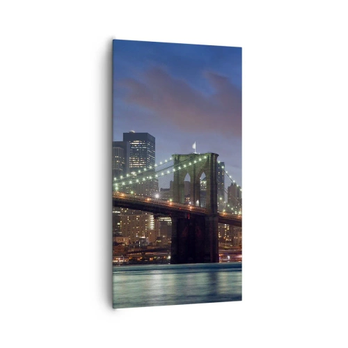 Impression sur toile - Image sur toile - Nuit rougeoyante - 65x120 cm