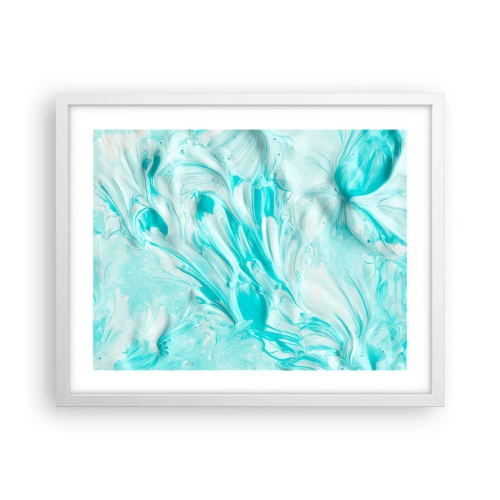 Affiche dans un cadre blanc - Poster - Ensemble pour toujours - 50x40 cm